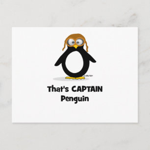 That's Captain Penguin Postcard