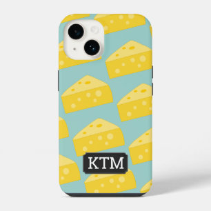 That's Cheesy! Wedges of Toon Cheese and initials iPhone 14 Case