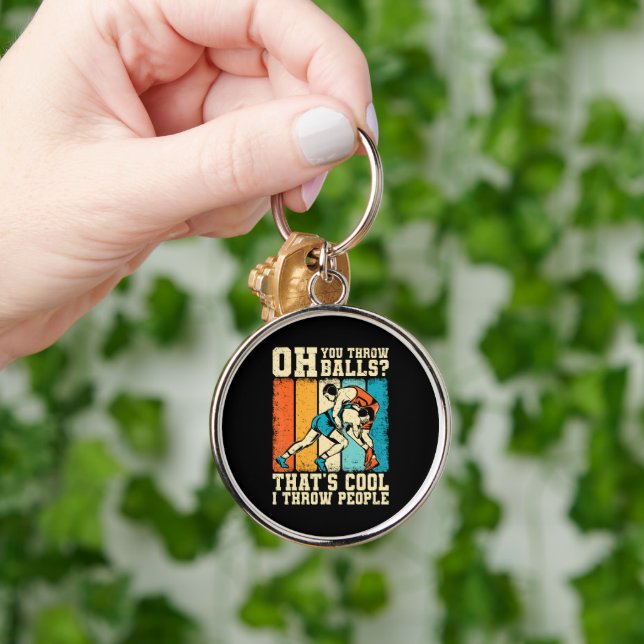 That's Cool I Throw People Key Ring (Hand)