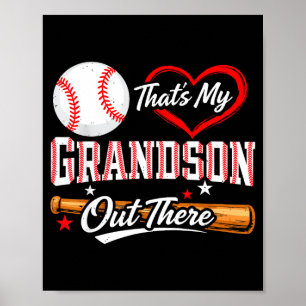 Thats Grandson Out There for Women Grandma Poster