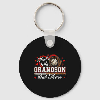 That's grandson out there women baseball grandma key ring