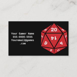 Thats How I Roll Video Game Gamer Business Cards