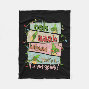 Thats it i'm not going christmas xmas lights famil fleece blanket