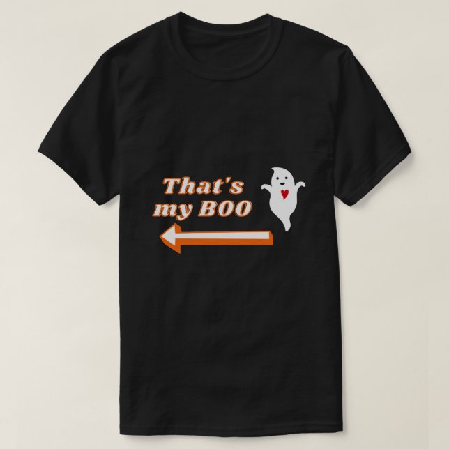 That's My Boo Halloween Couple T-Shirt (Design Front)