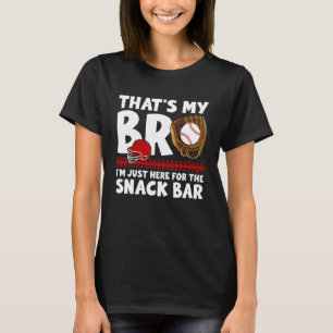 That's My Bro Baseball Catcher Brother Baseball Ca T-Shirt