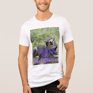 Thats My Buddy Retro Synthwave Husky Dog Photo T-S Tri-Blend Shirt
