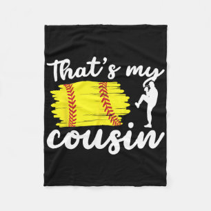 That's My Cousin Softll Cousin Of A Softll Player Fleece Blanket