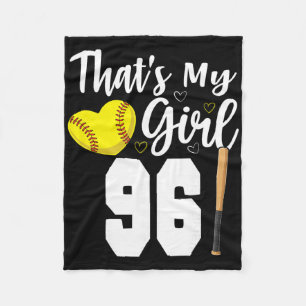 That's My Girl Number #96 Softll Number 96 Fleece Blanket