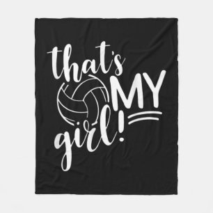 That's My Girl Proud Volleyball Mum Volleyball Mot Fleece Blanket