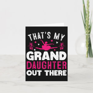 That's My Granddaughter Out There Funny Women Ball Card