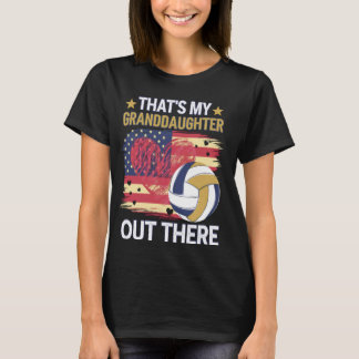 That's My Granddaughter Out There Grandma Grandpa  T-Shirt