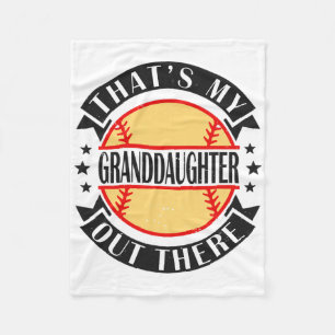 That's My Granddaughter Out There Softll Grandma G Fleece Blanket
