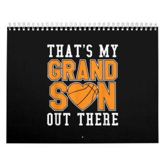 Thats My Grandson Basketball Grandma And Grandpa Calendar