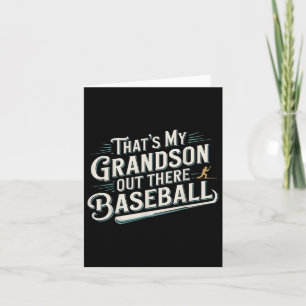 Thats My Grandson Out Baseball Grandma Mothers Day Card