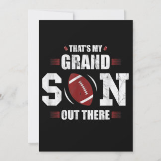 Thats My Grandson Out Re Football Gift Grandma Invitation