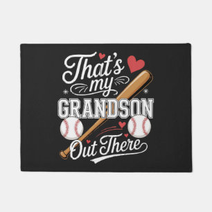 That's My Grandson Out There Baseball Doormat
