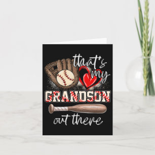 That's My Grandson Out There Baseball Grandma 2  Card