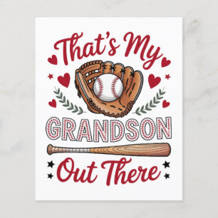 That's My Grandson Out There Baseball Grandma Flyer