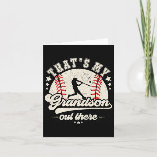 That's My Grandson Out There Baseball Grandma Gran Card