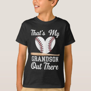 That's My Grandson Out There Baseball Grandma Moth T-Shirt