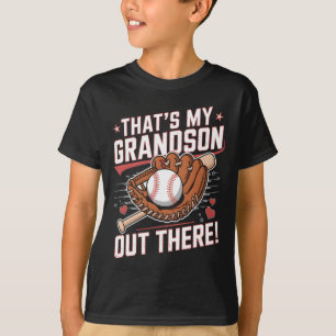 That's My Grandson Out There Baseball Grandma Moth T-Shirt