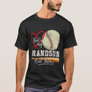 That's My Grandson Out There Baseball Grandma Moth T-Shirt