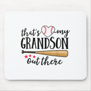 That's My Grandson Out There Baseball Grandma Squa Mouse Mat