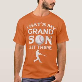That's My Grandson Out There Baseball Papa Tee Mi