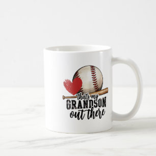 That's My Grandson Out There Bysebyll Grandma Moth Coffee Mug