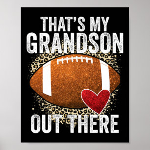 That's My Grandson Out There Football Grandma Gran Poster