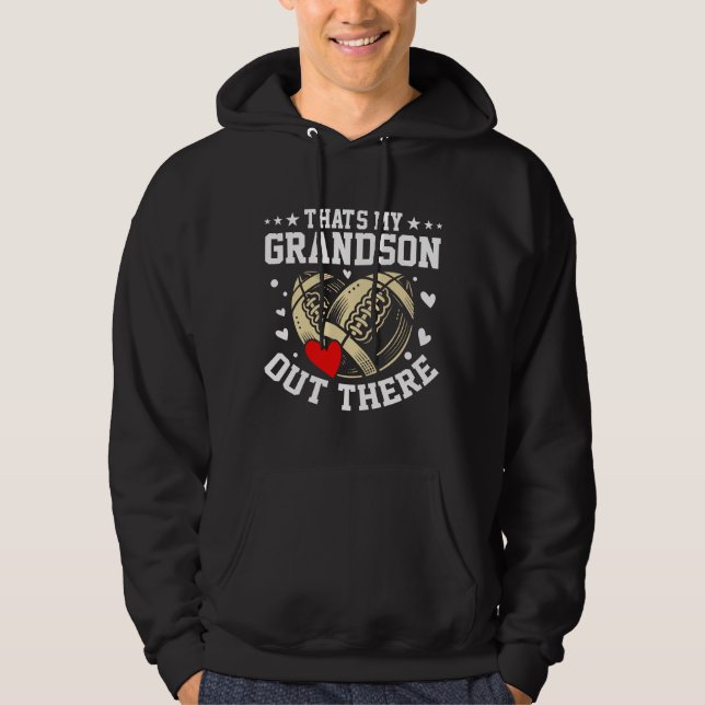 That's My Grandson Out There Rugby Hoodie (Front)