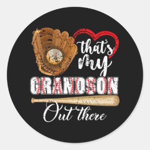 That's My Grandson Out There Sell Grandma Mothers Classic Round Sticker