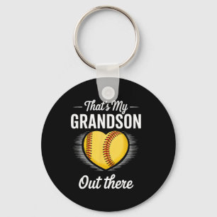That's My Grandson Out There Softll Grandma Mother Key Ring