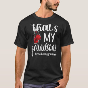 That's My Grandson Proud Boxing Grandma T-Shirt