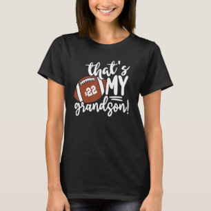 That's My Grandson Proud Football Grandma Nana Mim T-Shirt