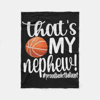 That's My Nephew Proud Sketll Aunt Sketll Auntie Fleece Blanket