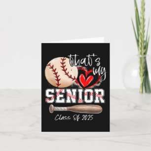 That's My Senior Cl Of 2025 Baseball Graduation Me Card