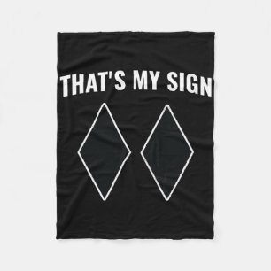 That's My Sign Snowboarding Snow Mountain Skier Sk Fleece Blanket