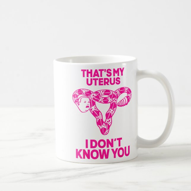 That's My Uterus I Don't Know You  Coffee Mug (Right)