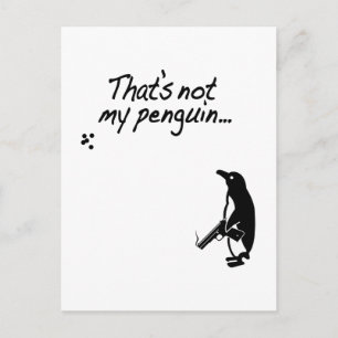 That's not my penguin Vertical Postcard