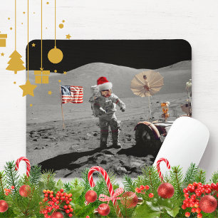 That's One Small Step for Santa Apollo 17 Mouse Mat