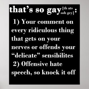 That's So Gay Poster