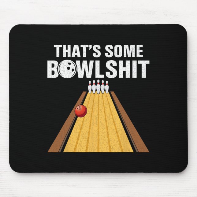 That's Some Bowl Retro Funny Bowler  Mouse Mat (Front)