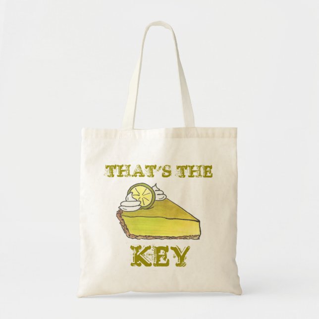 That's the Key Florida Key Lime Pie Foodie Slice Tote Bag (Front)