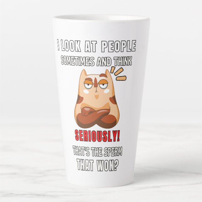 That's The Sperm That Won! Latte Mug (Front)