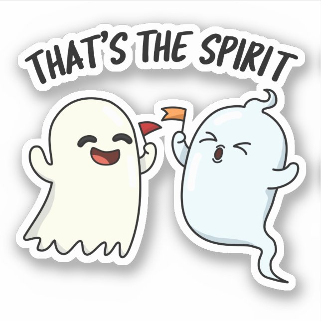 That's The Spirit Funny Halloween Ghost Pun  (Front)