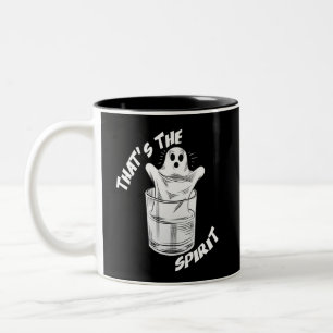 Thats The Spirit - Funny Halloween Ghost Two-Tone Coffee Mug