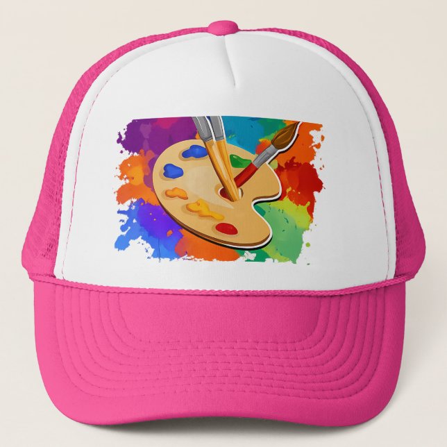 That's What I Do I Make Art And I Forget Things Trucker Hat (Front)
