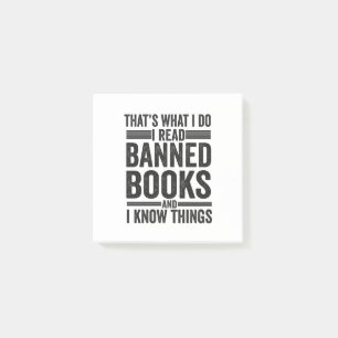 That's What i Do I Read Banned Books Funny Reading Post-it Notes