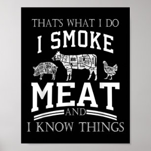 Thats What I Do I Smoke Meat I Know Things Funny S Poster